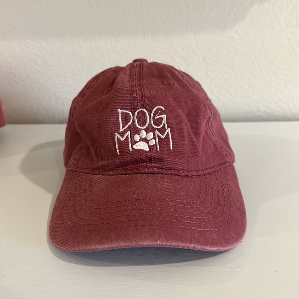 Dog mom Rust color adjustable hat